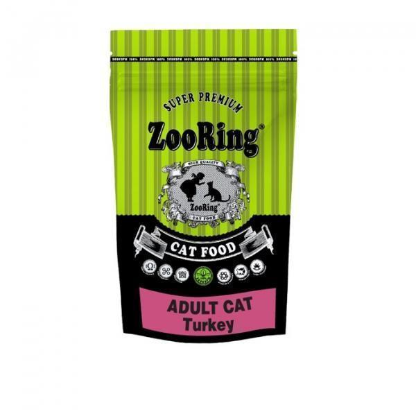 ZooRing Adult Cat Turkey, Сухой корм для кошек, Индейка