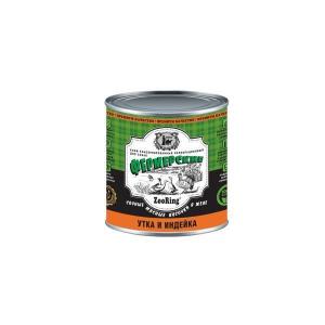 ZooRing Консервы для собак, Сочные кусочки мяса в желе, Утка / Индейка